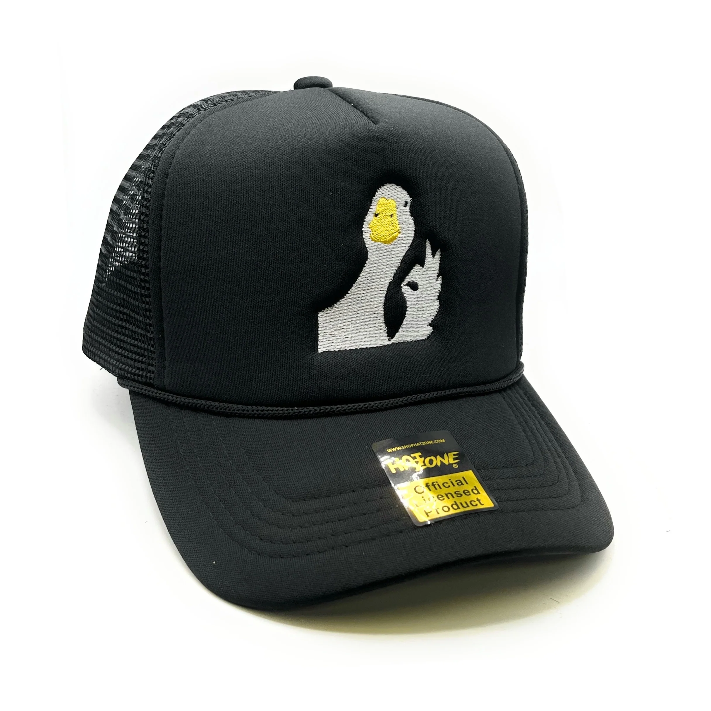 Goose Mesh Trucker Snapback (Black)